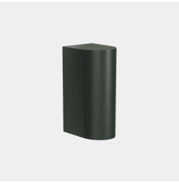 LedsC4 - Aplique IP66 Max Big simple emisión LED 20 blanco extra cálido 2200K DALI-2 verde abeto 1812lm