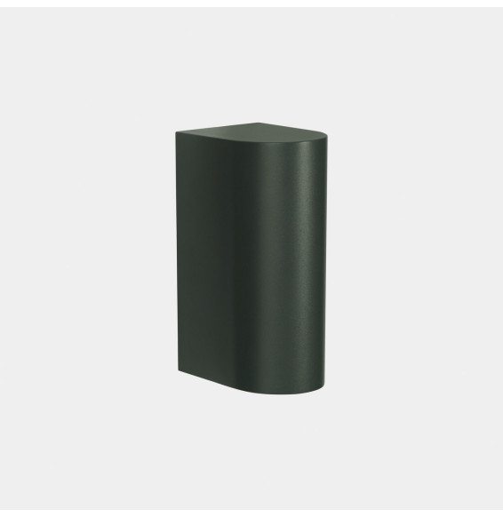 LedsC4 - Aplique IP66 Max Big simple emisión LED 20 blanco extra cálido 2200K DALI-2 verde abeto 1812lm