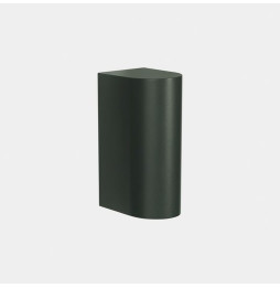 LedsC4 - Aplique IP66 Max Big simple emisión LED 20 blanco extra cálido 2200K DALI-2 verde abeto 1812lm