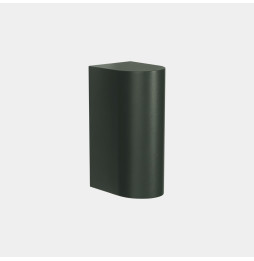 LedsC4 - Aplique IP66 Max Big simple emisión LED 20 blanco extra cálido 2200K DALI-2 verde abeto 2203lm