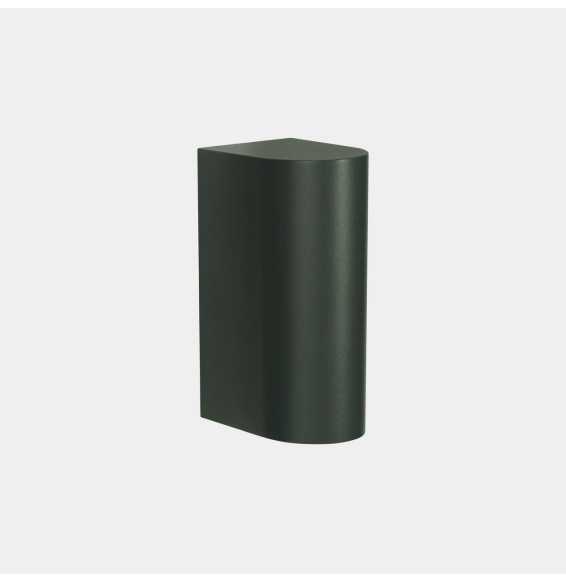 LedsC4 - Aplique IP66 Max Big simple emisión LED 20 blanco extra cálido 2200K DALI-2 verde abeto 2203lm