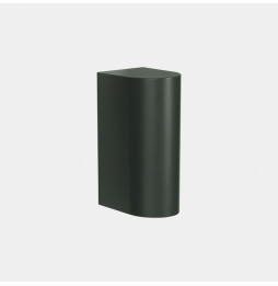 LedsC4 - Aplique IP66 Max Big simple emisión LED 20 blanco extra cálido 2200K DALI-2 verde abeto 2203lm
