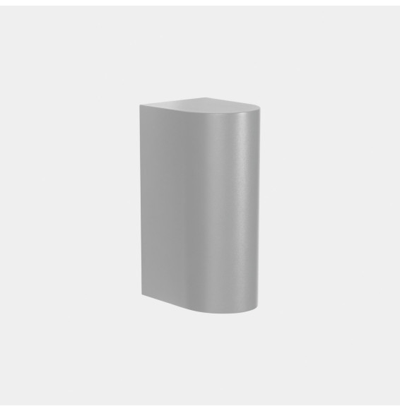 LedsC4 - Aplique IP66 Max Big simple emisión LED 20 blanco extra cálido 2200K ON-OFF gris 1812lm