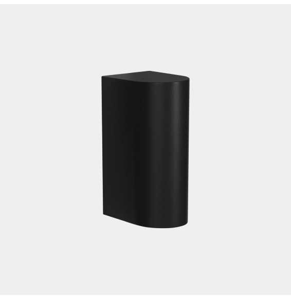 LedsC4 - Aplique IP66 Max Big simple emisión LED 20 blanco extra cálido 2200K ON-OFF negro 1812lm