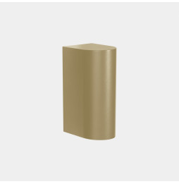 LedsC4 - Aplique IP66 Max Big simple emisión LED 20 blanco extra cálido 2200K ON-OFF oro 2135lm
