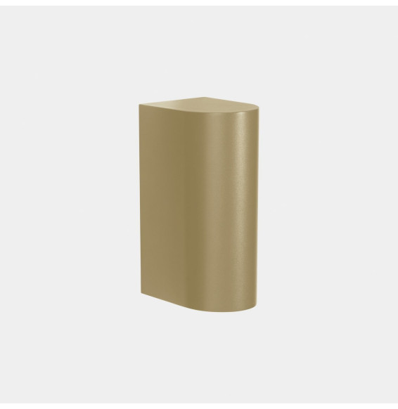 LedsC4 - Aplique IP66 Max Big simple emisión LED 20 blanco extra cálido 2200K ON-OFF oro 2135lm