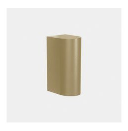 LedsC4 - Aplique IP66 Max Big simple emisión LED 20 blanco extra cálido 2200K ON-OFF oro 2135lm