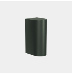 LedsC4 - Aplique IP66 Max Big simple emisión LED 20 blanco extra cálido 2200K ON-OFF verde abeto 1812lm