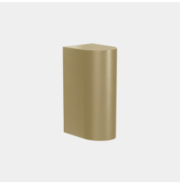 LedsC4 - Aplique IP66 Max Big simple emisión LED 20 blanco extra cálido 2200K ON-OFF oro 2203lm