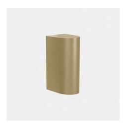LedsC4 - Aplique IP66 Max Big simple emisión LED 20 blanco extra cálido 2200K ON-OFF oro 2203lm