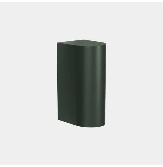 LedsC4 - Aplique IP66 Max Big simple emisión LED 20 blanco extra cálido 2200K ON-OFF verde abeto 2203lm
