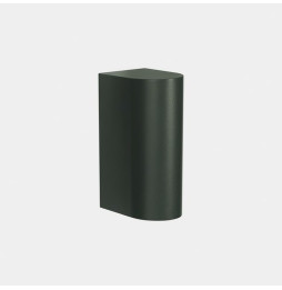 LedsC4 - Aplique IP66 Max Big simple emisión LED 20 blanco extra cálido 2200K ON-OFF verde abeto 2203lm