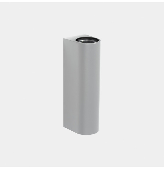 LedsC4 - Aplique IP66 Max Medium doble emisión LED 10.4 blanco extra cálido 2200K DALI-2 gris 996lm