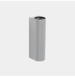 LedsC4 - Aplique IP66 Max Medium doble emisión LED 10.4 blanco extra cálido 2200K DALI-2 gris 996lm