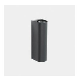 LedsC4 - Aplique IP66 Max Medium doble emisión LED 10.4 blanco extra cálido 2200K DALI-2 gris urbano 1080lm