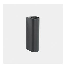 LedsC4 - Aplique IP66 Max Medium doble emisión LED 10.4 blanco extra cálido 2200K DALI-2 gris urbano 1108lm