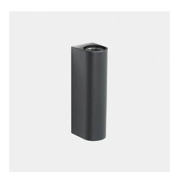 LedsC4 - Aplique IP66 Max Medium doble emisión LED 10.4 blanco extra cálido 2200K DALI-2 gris urbano 1220lm