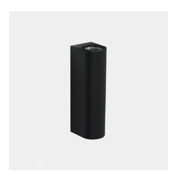 LedsC4 - Aplique IP66 Max Medium doble emisión LED 10.4 blanco extra cálido 2200K DALI-2 negro 1150lm