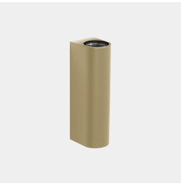 LedsC4 - Aplique IP66 Max Medium doble emisión LED 10.4 blanco extra cálido 2200K DALI-2 oro 1080lm