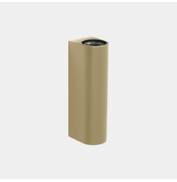 LedsC4 - Aplique IP66 Max Medium doble emisión LED 10.4 blanco extra cálido 2200K DALI-2 oro 1108lm