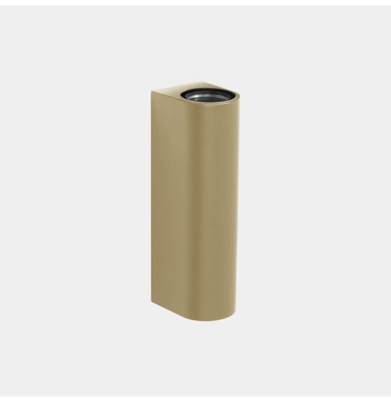 LedsC4 - Aplique IP66 Max Medium doble emisión LED 10.4 blanco extra cálido 2200K DALI-2 oro 1108lm