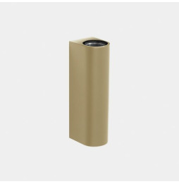 LedsC4 - Aplique IP66 Max Medium doble emisión LED 10.4 blanco extra cálido 2200K DALI-2 oro 1108lm