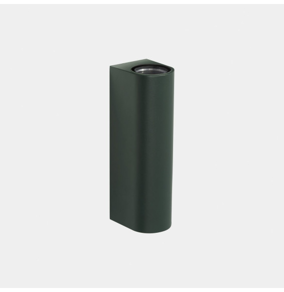 LedsC4 - Aplique IP66 Max Medium doble emisión LED 10.4 blanco extra cálido 2200K DALI-2 verde abeto 1080lm