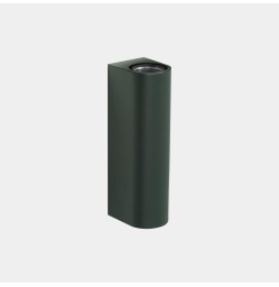 LedsC4 - Aplique IP66 Max Medium doble emisión LED 10.4 blanco extra cálido 2200K DALI-2 verde abeto 1150lm