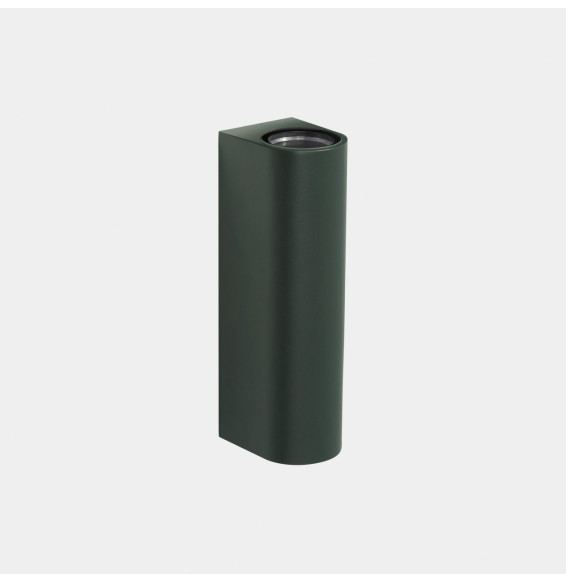 LedsC4 - Aplique IP66 Max Medium doble emisión LED 10.4 blanco extra cálido 2200K DALI-2 verde abeto 1150lm