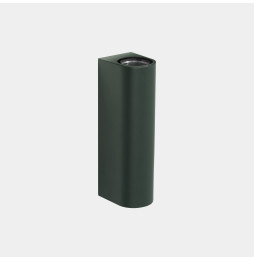 LedsC4 - Aplique IP66 Max Medium doble emisión LED 10.4 blanco extra cálido 2200K DALI-2 verde abeto 996lm