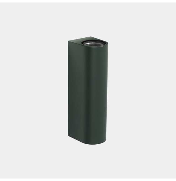 LedsC4 - Aplique IP66 Max Medium doble emisión LED 10.4 blanco extra cálido 2200K DALI-2 verde abeto 996lm