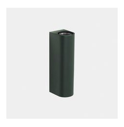 LedsC4 - Aplique IP66 Max Medium doble emisión LED 10.4 blanco extra cálido 2200K DALI-2 verde abeto 1108lm