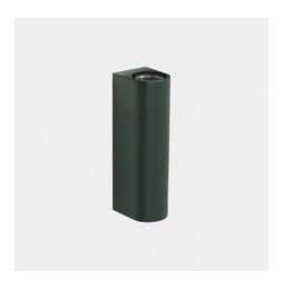 LedsC4 - Aplique IP66 Max Medium doble emisión LED 10.4 blanco extra cálido 2200K DALI-2 verde abeto 1220lm