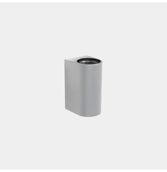 LedsC4 - Aplique IP66 Max Medium doble emisión LED 7.8 blanco extra cálido 2200K ON-OFF gris 882lm