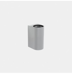 LedsC4 - Aplique IP66 Max Medium doble emisión LED 7.8 blanco extra cálido 2200K ON-OFF gris 1038lm