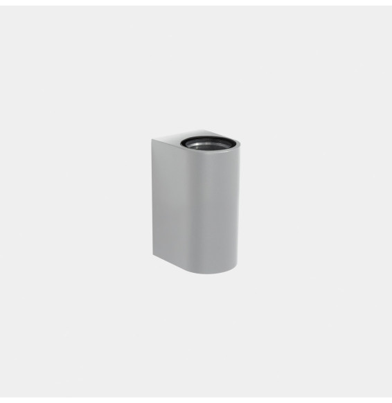 LedsC4 - Aplique IP66 Max Medium doble emisión LED 7.8 blanco extra cálido 2200K ON-OFF gris 918lm