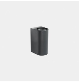 LedsC4 - Aplique IP66 Max Medium doble emisión LED 7.8 blanco extra cálido 2200K ON-OFF gris urbano 1038lm