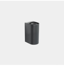 LedsC4 - Aplique IP66 Max Medium doble emisión LED 7.8 blanco extra cálido 2200K ON-OFF gris urbano 882lm