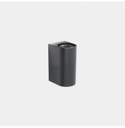 LedsC4 - Aplique IP66 Max Medium doble emisión LED 7.8 blanco extra cálido 2200K ON-OFF gris urbano 846lm