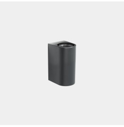 LedsC4 - Aplique IP66 Max Medium doble emisión LED 7.8 blanco extra cálido 2200K ON-OFF gris urbano 942lm