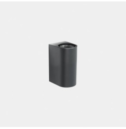 LedsC4 - Aplique IP66 Max Medium doble emisión LED 7.8 blanco extra cálido 2200K ON-OFF gris urbano 942lm