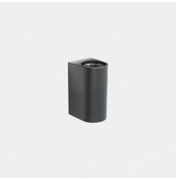 LedsC4 - Aplique IP66 Max Medium doble emisión LED 7.8 blanco extra cálido 2200K ON-OFF gris urbano 918lm