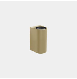 LedsC4 - Aplique IP66 Max Medium doble emisión LED 7.8 blanco extra cálido 2200K ON-OFF oro 846lm
