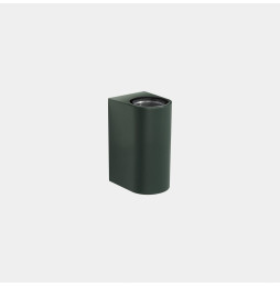 LedsC4 - Aplique IP66 Max Medium doble emisión LED 7.8 blanco extra cálido 2200K ON-OFF verde abeto 882lm