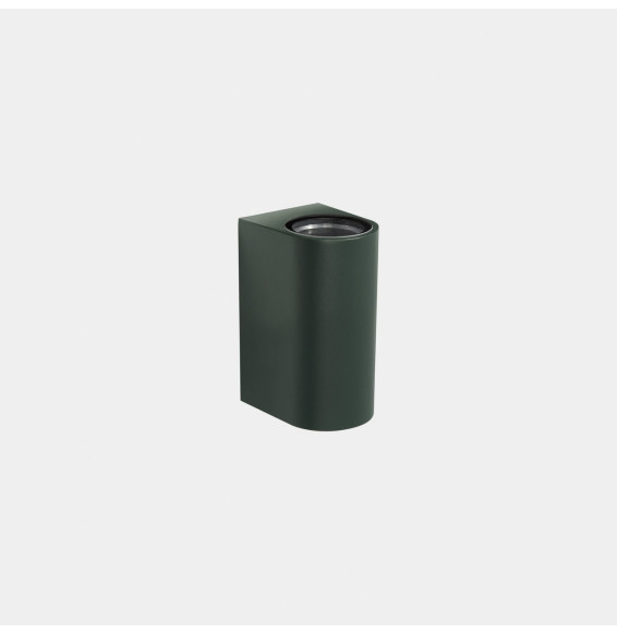 LedsC4 - Aplique IP66 Max Medium doble emisión LED 7.8 blanco extra cálido 2200K ON-OFF verde abeto 942lm