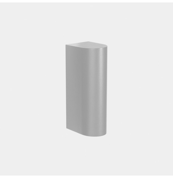 LedsC4 - Aplique IP66 Max Medium simple emisión LED 10.4 blanco extra cálido 2200K DALI-2 gris 498lm