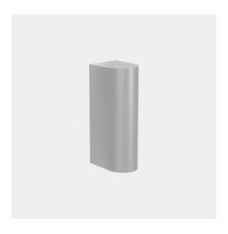 LedsC4 - Aplique IP66 Max Medium simple emisión LED 10.4 blanco extra cálido 2200K DALI-2 gris 498lm