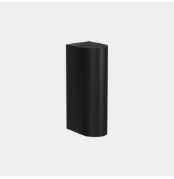 LedsC4 - Aplique IP66 Max Medium simple emisión LED 10.4 blanco extra cálido 2200K DALI-2 negro 540lm