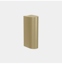 LedsC4 - Aplique IP66 Max Medium simple emisión LED 10.4 blanco extra cálido 2200K DALI-2 oro 540lm