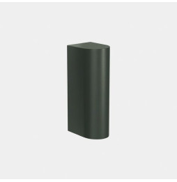LedsC4 - Aplique IP66 Max Medium simple emisión LED 10.4 blanco extra cálido 2200K DALI-2 verde abeto 498lm